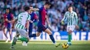 La Liga 2024&ndash;25: Hansi Flick Sent Off for Protesting Penalty in Barcelona Draw Against Real Betis: Real Madrid Closes on Leader After Win Over Girona