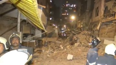 Mumbai Building Collapse: 6 Storey Building Partially Collapses in Bhendi Bazar, Search Operations Underway (Watch Video)