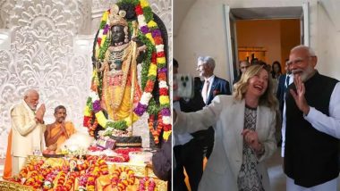 PM Modi’s Year Ender 2024: From Ram Mandir Pran Pratishtha to Selfie With Georgia Meloni, Check Out Standout Photos Capturing Narendra Modi’s Iconic Moments This Year