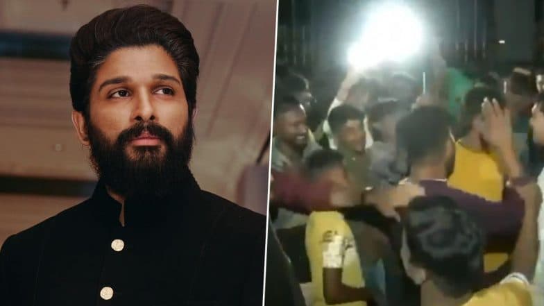 Allu Arjun Likely To Remain in Jail Tonight, Fans Protest Outside Prison in Hyderabad (Watch Video)