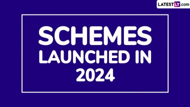 List of Schemes Launched by Centre, State Governments in 2024