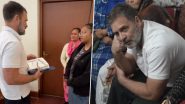 Rahul Gandhi Gifts Oven to Komal To Encourage Her Baking Skills, Enjoys Brownies Made by Her (Watch Video)