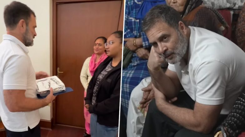 Rahul Gandhi Gifts Oven to Komal To Encourage Her Baking Skills, Enjoys Brownies Made by Her (Watch Video)