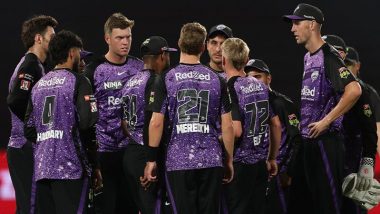 BBL 2024–25 Live Streaming in India: Watch Hobart Hurricanes vs Perth Scorchers Online and Live Telecast of Big Bash League Cricket Match