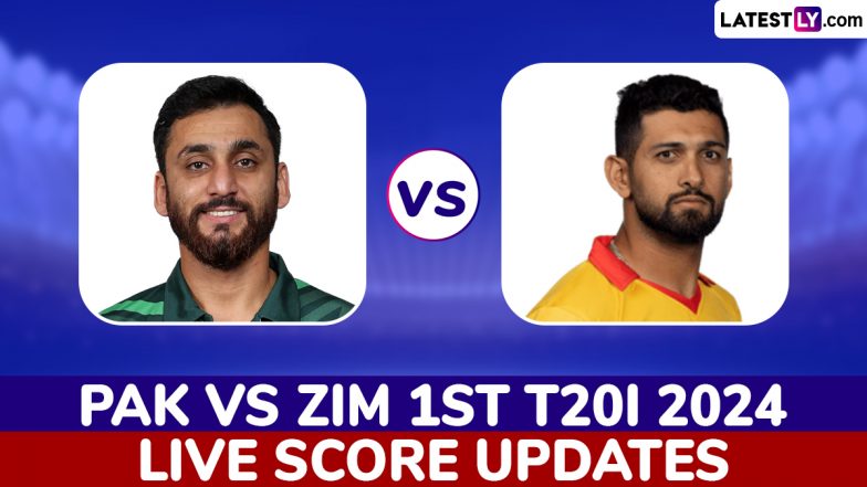 Pakistan vs Zimbabwe Live Score Updates of 1st T20I 2024: Get Toss Winner Result, Live Commentary and Full Scorecard Online of PAK vs ZIM Cricket Match | 🏏 LatestLY