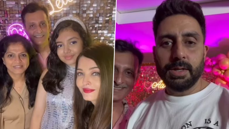 Abhishek Bachchan and Aishwarya Rai Thank Organisers in Separate Videos for Making Daughter Aaradhya Bachchan’s 13th Birthday Special Amid Divorce Speculation – WATCH
