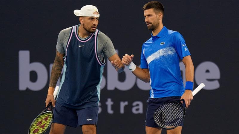 Brisbane International 2025: Novak Djokovic and Nick Kyrgios Move To Round  of 16 After Sensational 6-4, 6-7(4), 10-8 Win Over Alexander Erler and  Andreas Mies In Men's Doubles | 🎾 LatestLY