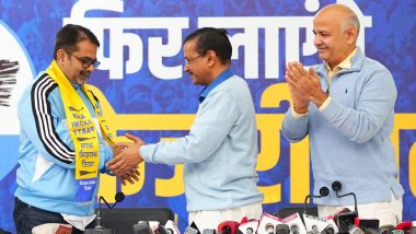 Avadh Ojha Joins AAP: Arvind Kejriwal Vows Education Revolution As UPSC Coach Joins Aam Aadmi Party (See Pic and Videos)