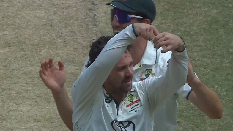 ‘Unique Celebration or Utter Disrespect’ Travis Head’s Gesture After Dismissing Rishabh Pant During IND vs AUS 4th Test 2024 Day 4 Goes Viral (Watch Video)