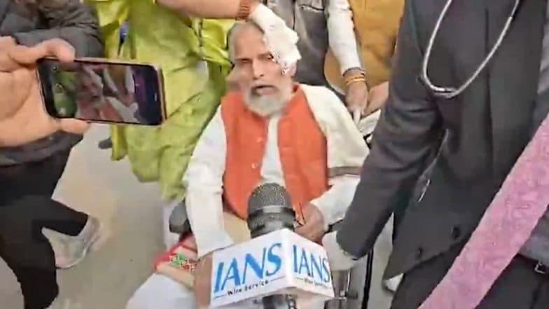 BJP MP Pratap Chandra Sarangi Injured Following Alleged Push by Rahul Gandhi in Parliament (Watch Video)