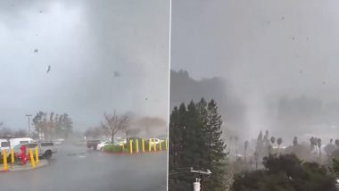 US: Multiple Injuries Reported As Rare Tornado Touches Down in California (Watch Videos)