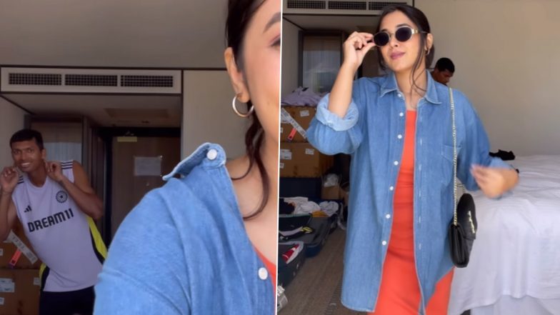 Navdeep Saini Videobombs Wife Swati Asthana's Outfit of the Day (OOTD) Trend