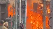 Srinagar: Massive Fire Breaks Out in Khanyar Area, Damaging 2 to 3 Residential Houses (Watch Video)