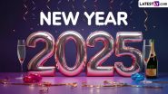 Happy New Year 2025 Wishes Images for WhatsApp Status: Share Heartfelt Greetings, GIFs, HD Wallpapers, Facebook Quotes and Photos With Your Family and Friends