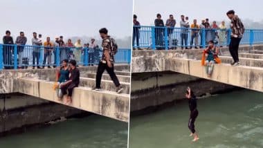 Reel Gone Wrong: 5 Youths Perform Obscene and Dangerous Stunts for Social Media on Haridwar and Roorkee Bridges, Arrested After Video Goes Viral