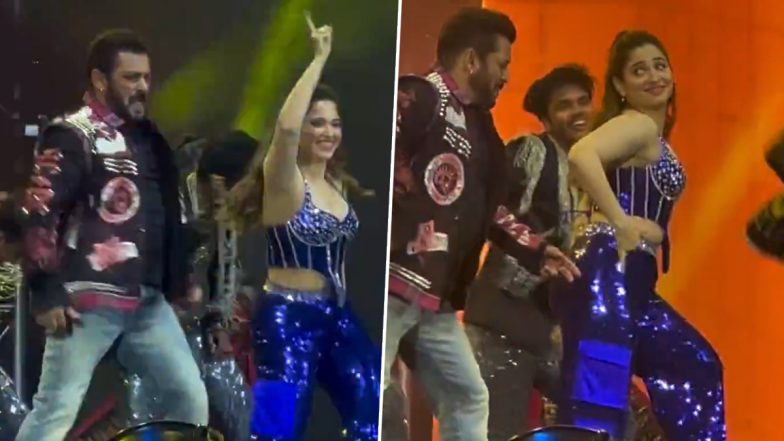 Video of Salman Khan and Tamannaah Bhatia's Electrifying Performance to 'Munni Badnaam' From Da-Bangg Reloaded Tour 2024 in Dubai Goes Viral – WATCH