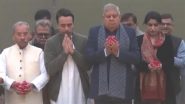 Chaudhary Charan Singh Birth Anniversary 2024: Vice President Jagdeep Dhankhar, RLD Chief Jayant Chaudhary Pay Floral Tributes to Former PM on His 122nd Birth Anniversary at Kisan Ghat (Watch Video)