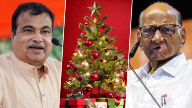 Merry Christmas 2024 Wishes: Nitin Gadkari, Sharad Pawar and Other Leaders Extend Christmas Greetings to Citizens