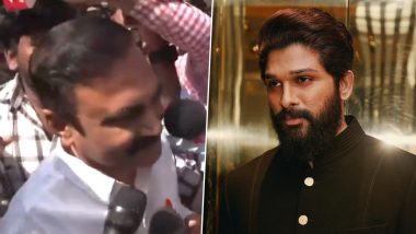 Allu Arjun Arrested: ‘Inspector, Please Let Us In,’ Says ‘Pushpa 2’ Star’s Father-in-Law Kancharla Chandrasekhar Reddy As He Arrives at Chikkadpally Police Station (Watch Video)