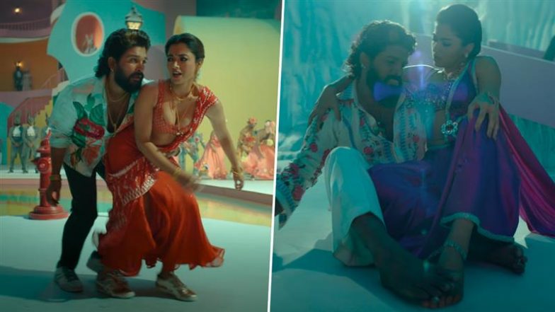 ‘Pushpa 2 – The Rule’ Song ‘Peelings’: Allu Arjun and Rashmika Mandanna’s Dance and Fast-Paced Rhythm Take Over, Netizens Declare It ‘Blockbuster’ (Watch Video)