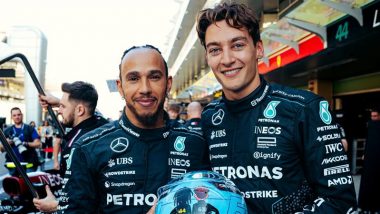 George Russell Shares Heartfelt Post on Lewis Hamilton’s Departure From Mercedes Team Ahead of F1 2025 Season, Says ‘From Waiting For Your Autograph As A 10 Year Old To…’ (See Post)