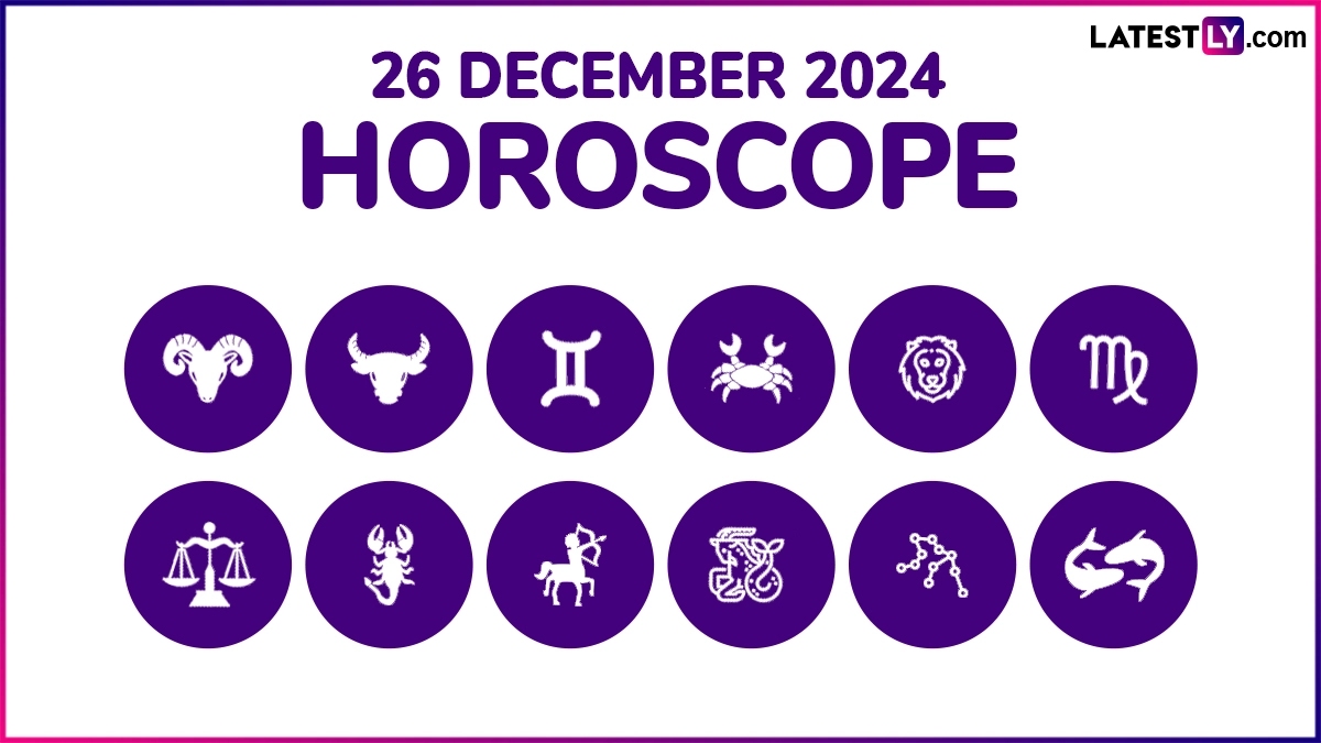 26 December 2024 Horoscope: What Is the Zodiac Sign of People Celebrating  Birthday Today? Know the Sun Sign, Lucky Colour and Number Prediction | 🛍️  LatestLY