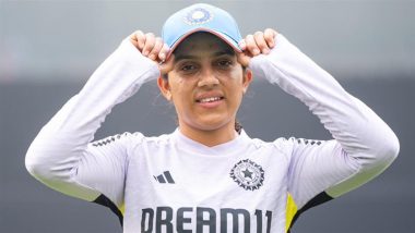 Debutant Tanuja Kanwer Receives Maiden India Women ODI Cap As Good Friend Harleen Deol Praises Bowler For Hardwork Ahead of IND-W vs WI-W 3rd ODI 2024 (Watch Video)