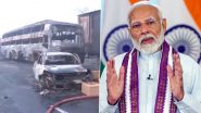 Jaipur Fire: PM Narendra Modi Condoles Loss of Lives on Ajmer Highway in Rajasthan; Announces Ex-Gratia of INR 2 Lakh for Next of Kin of Deceased