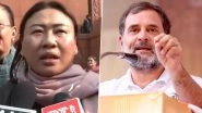 &lsquo;Rahul Gandhi Made Me Extremely Uncomfortable&rsquo;: Woman BJP MP Phangnon Konyak Makes Explosive Charges Against LoP, Files Complaint to RS Chairman (Video)