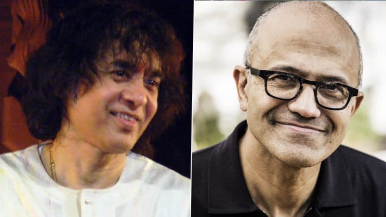 Zakir Hussain Death: Microsoft CEO Satya Nadella Expresses His Condolence to Indian Tabla Player and Composer’s Death at 73 Age, Calls Him ‘A True Legend’