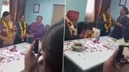 Sudden Death in Kota: Woman Collapses, Dies During Retirement Party of Husband in Rajasthan, Shocking Video Surfaces