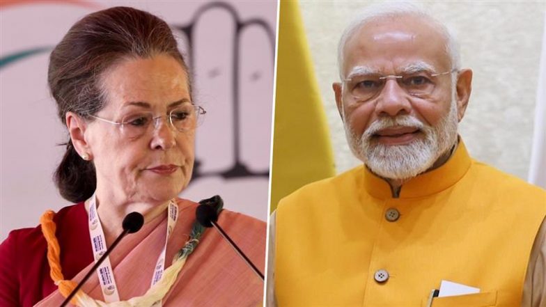 Sonia Gandhi Birthday: PM Narendra Modi Wishes Former Congress President As She Turns 78, Says ‘I Pray for Her Long Life and Good Health’