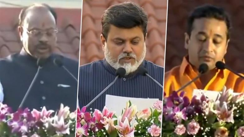 Maharashtra Cabinet Expansion: BJP’s Chandrashekhar Bawankule, Nitesh Rane, Shiv Sena’s Uday Samant and Others Take Oath As Ministers in Devendra Fadnavis-Led MahaYuti Govt (Watch Videos)