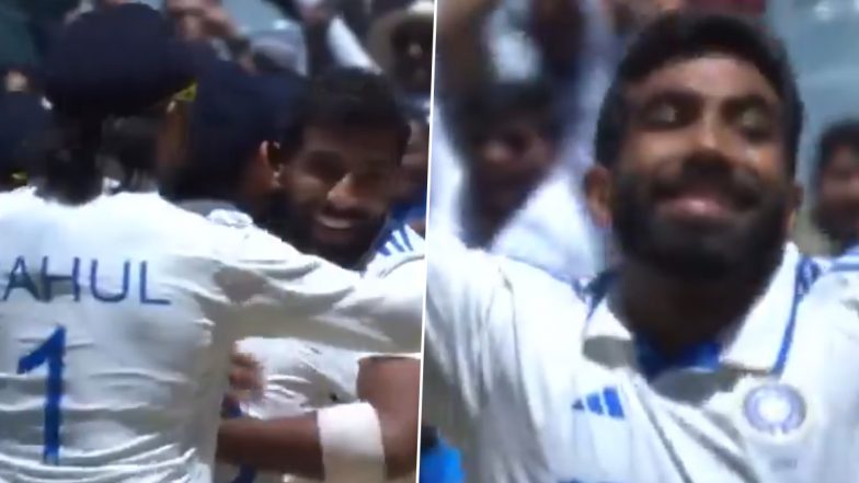 Jasprit Bumrah 200th Test Wicket Video: Watch Star Indian Pacer Reach Milestone By Dismissing Travis Head During IND vs AUS Boxing Day Test 2024 