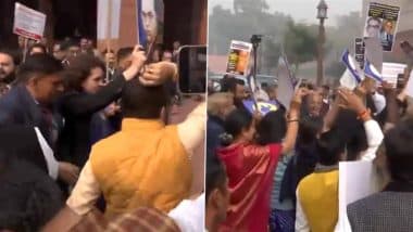 Pratap Chandra Sarangi Suffers Injuries as BJP MPs, INDIA Bloc Lawmakers Come Face-To-Face During Their Protests at Parliament Premises Over BR Ambedkar (Watch Video)