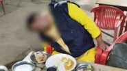 Sudden Death Caught on Camera in Agra: Man Dies of Heart Attack While Dining at Bhagwati Dhaba in Uttar Pradesh, CCTV Footage Surface