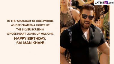 HBD Salman Khan: 59th Birthday HD Wishes, Messages & Greetings for 'Sikandar' Star!