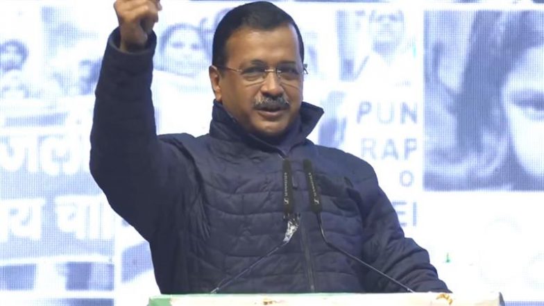 AAP Supremo Arvind Kejriwal Accuses Centre of Failing To Ensure Women’s Safety in Delhi While Addressing ‘Mahila Adalat’ Event; BJP Hits Back