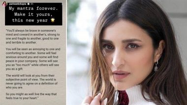 ‘Make It Yours’: Parineeti Chopra Shares Her Mantra for New Year 2025, Pens ‘You’ll Always Be Brave in Someone’s Mind and Coward in Another’s’