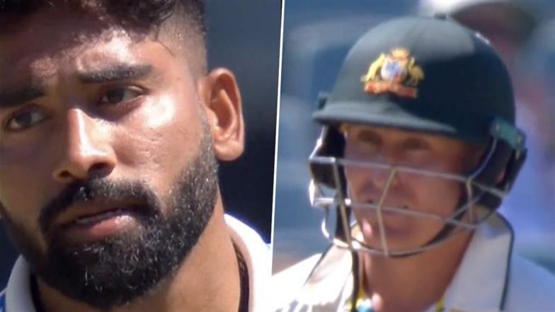 Mohammed Siraj and Marnus Labuschagne Engage In Banter After Indian Pacer Nearly Dismisses Australian Batter During IND vs AUS 2nd Test 2024 (Watch Video)