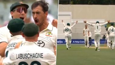 Mitchell Starc Gets Revenge For 'You Are Too Slow' Sledge, Gets Yashasvi Jaiswal For Golden Duck During IND vs AUS 2nd Test 2024 (Watch Video)