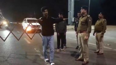 Gujarat: Cops Conduct Sobriety Tests on Drivers for Drink and Drive Checks Ahead of New Year 2025 Celebrations in Vadodara (Watch Video)