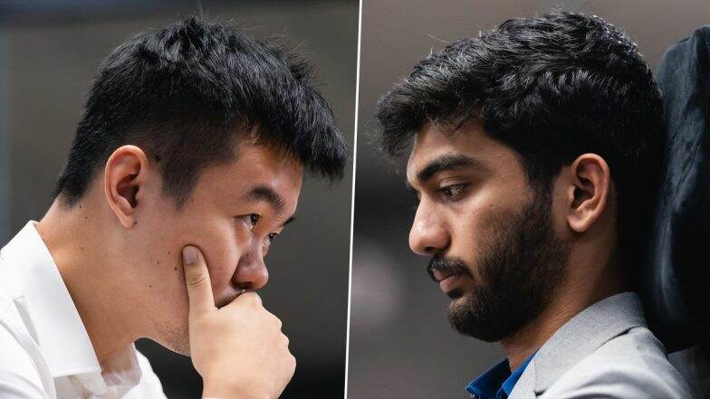 How To Watch D Gukesh vs Ding Liren Game 6 Free Live Streaming Online? Get Free Telecast Details of FIDE World Chess Championship 2024 Match on TV