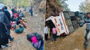 Raigad Road Accident: 5 of Wedding Party Killed, 27 Injured After Private Luxury Bus Loses Control and Turns Turtle in Maharashtra (See Pics)