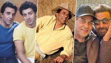 Dharmendra Turns 89: Sunny Deol Shares Adorable Throwback Photos to Wish His 'Papa' On Birthday!