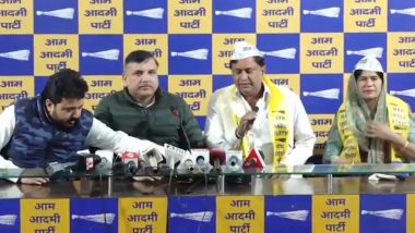 Delhi Assembly Elections 2025: Social Workers Tarun Yadav and Meena Yadav Join AAP Ahead of Vidhan Sabha Polls (Watch Video)