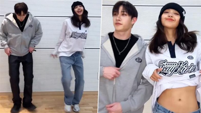 Stray Kids’ Bang Chan x BLACKPINK’s Lisa: K-Pop Stars Nail the ‘Walkin on Water’ Track Challenge (Watch Video)