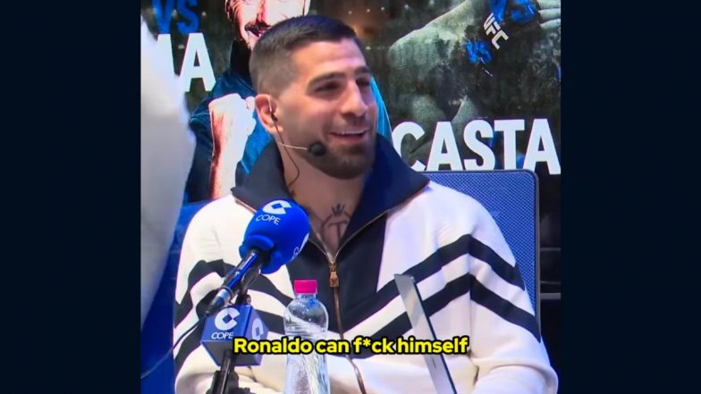 ‘We Have Messi, Ronaldo Can F*ck Himself’: UFC Champion Ilia Topuria Responds to Cristiano Ronaldo’s Comments (Watch Video)