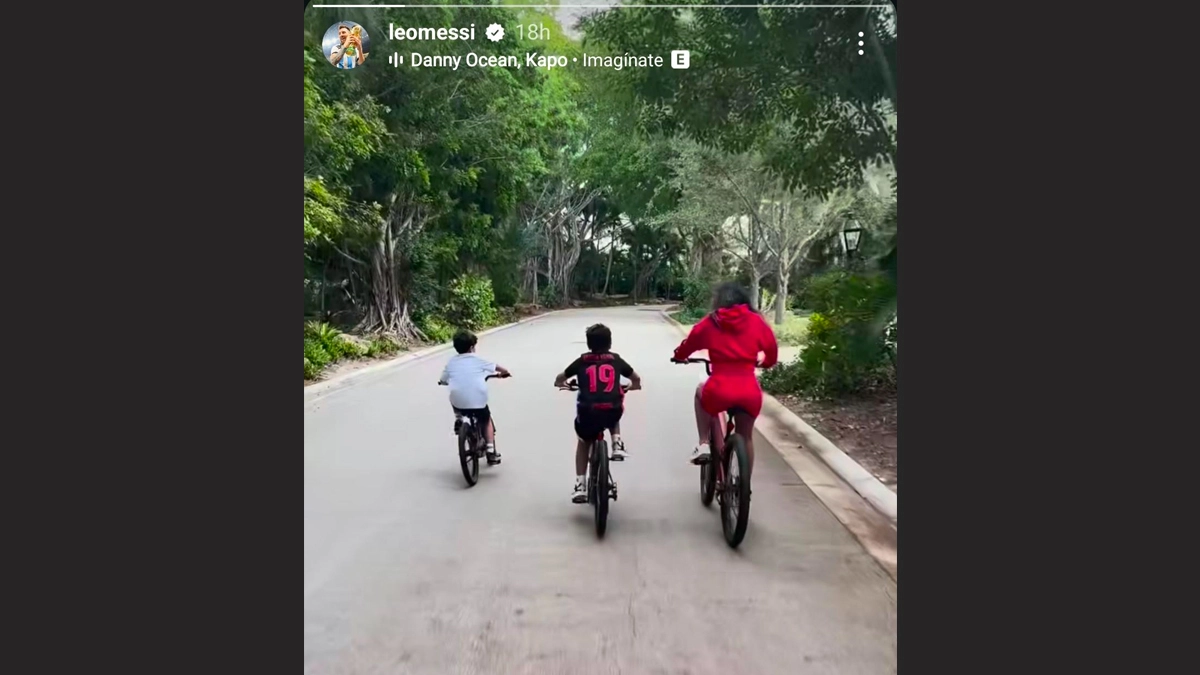 Screengrab from Lionel Messi's Instagram Story