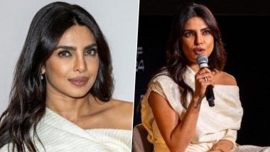 ‘Keep Your Fingers Crossed’: ‘Desi Girl’ Priyanka Chopra Hints About Bollywood Comeback in 2025 at the Red Sea International Film Festival 2024 (Watch Video)